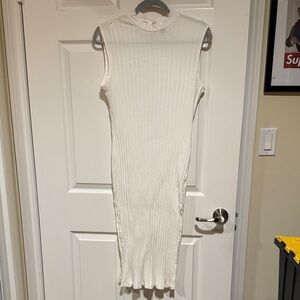 SHEIN White Ribbed Knit Top